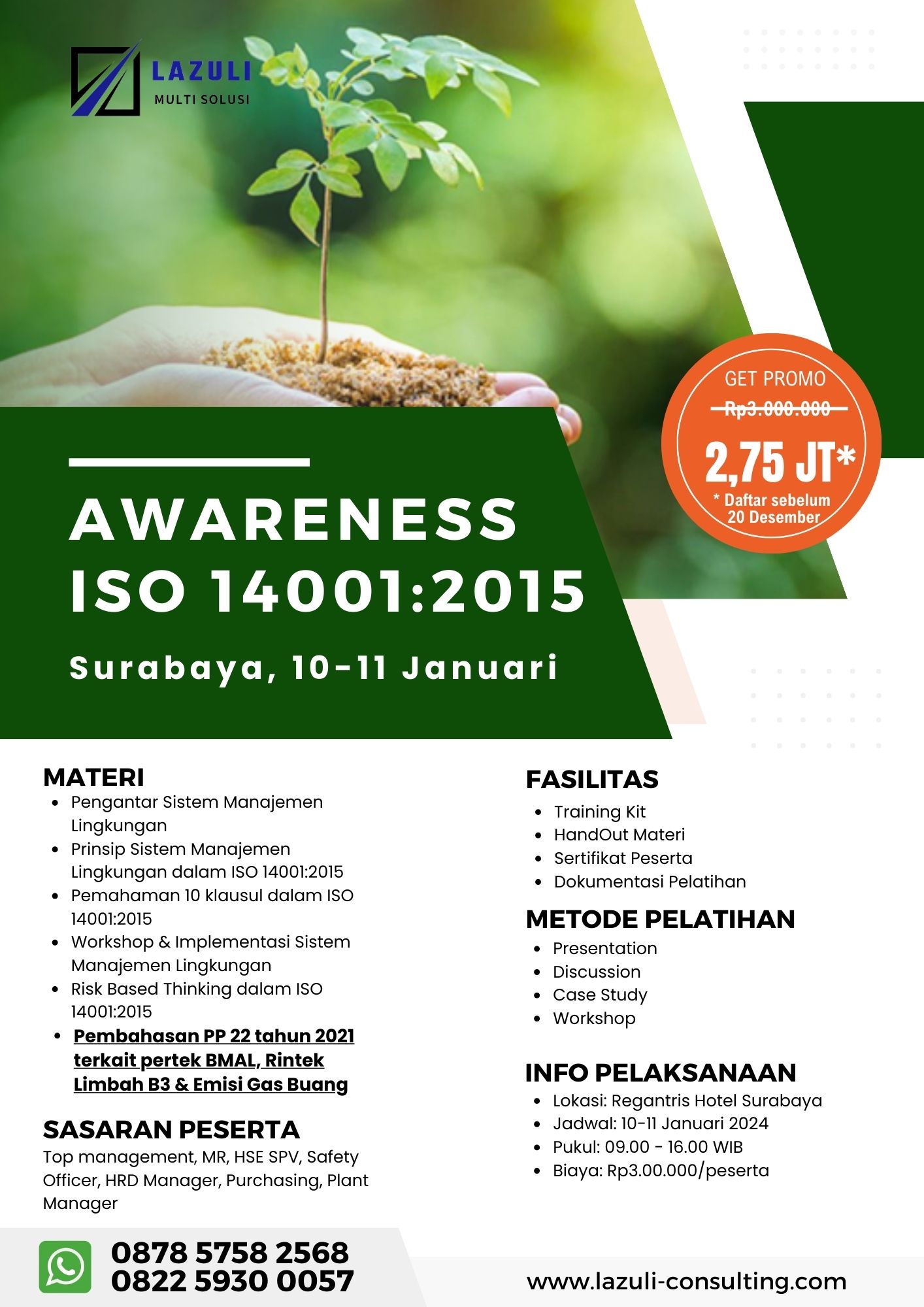 Training ISO 14001 Surabaya